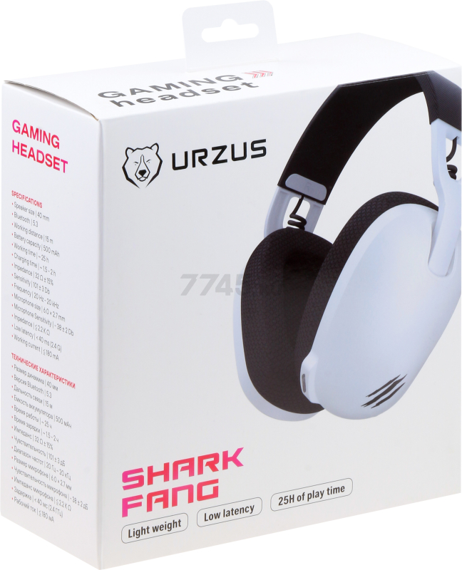 Наушники-гарнитура игровые беспроводные URZUS Shark Fang (UR-5524133) - Фото 14