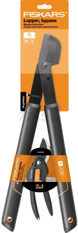 Сучкорез FISKARS L28 SingleStep (112160) и Секатор плоскостной FISKARS P26 Single Step (1000567) FISKARS Set (1057760)