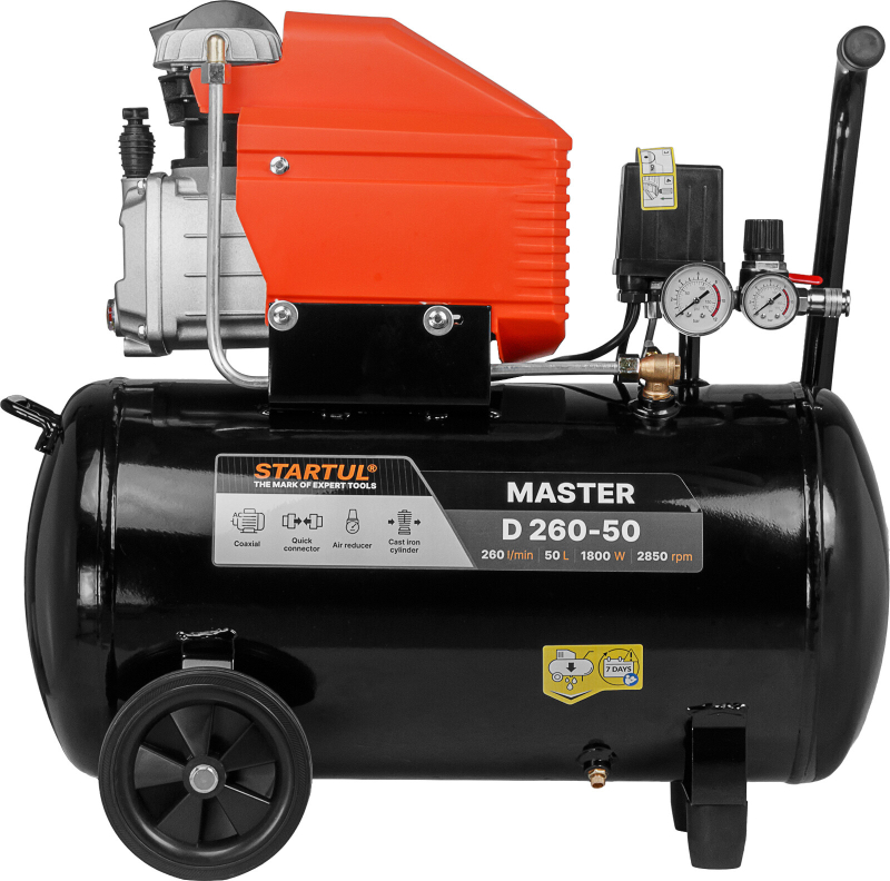 Компрессор STARTUL Master D 260-50 коаксиальный (SG1511) - Фото 5