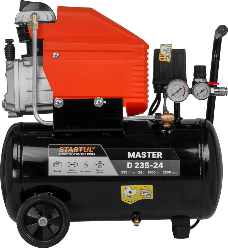 Компрессор STARTUL Master D 235-24 коаксиальный (SG1510) - Фото 3