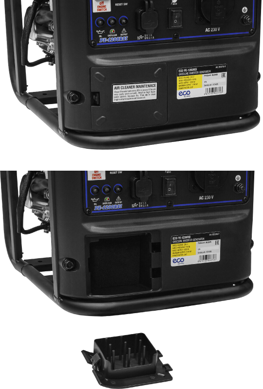 Генератор инверторный бензиновый ECO PE-1200RSI (EC1710-7) - Фото 8