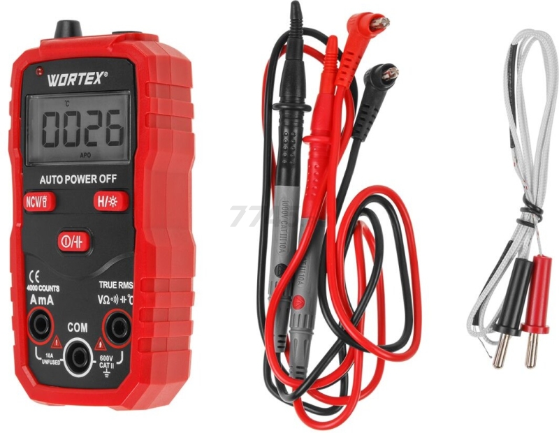 Мультиметр цифровой WORTEX AM 1009 (2323168)