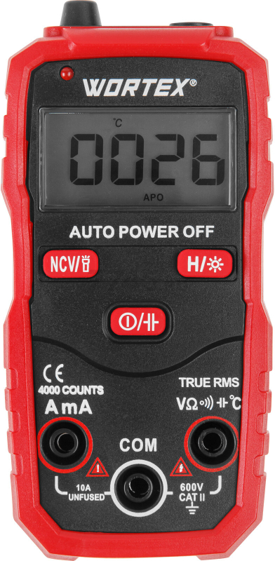 Мультиметр цифровой WORTEX AM 1009 (2323168) - Фото 2