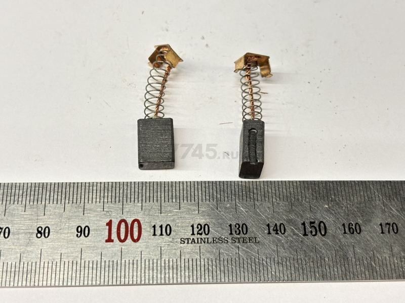 Щетки угольные для полирователя MOLOT MPM1813E 2 штуки (S1P-DD16-180-30) - Фото 2