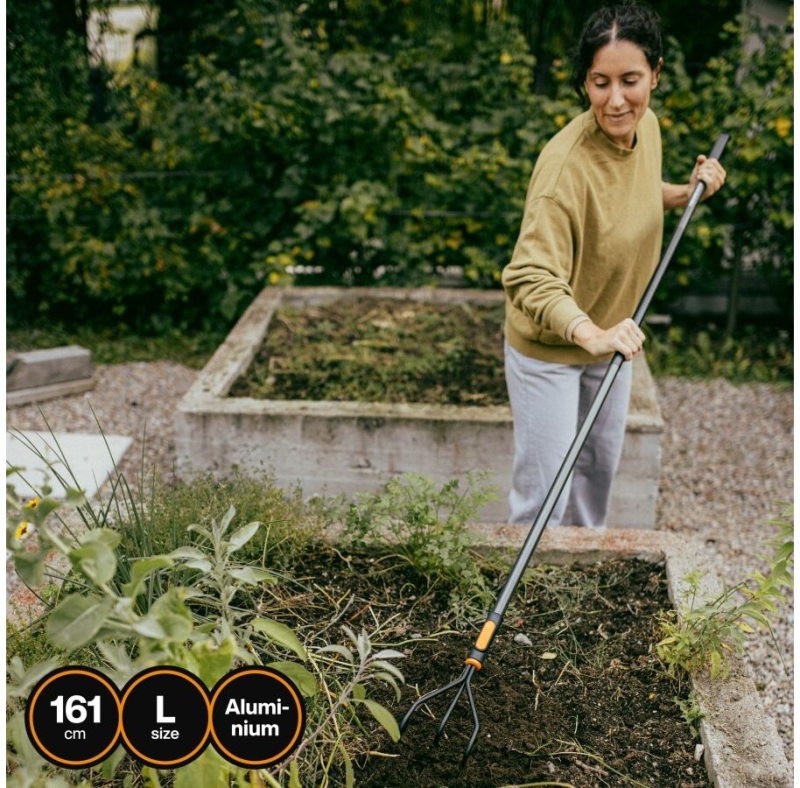 Черенок алюминиевый FISKARS OneClick L 161 см (1080547) - Фото 13