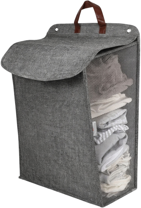 Корзина для белья PERFECTO LINEA 55x39x12 см серая (47-483612) - Фото 2