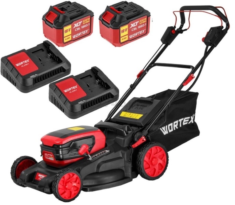 Газонокосилка аккумуляторная WORTEX CLM 4536-4 XLT SET (2334161K1)