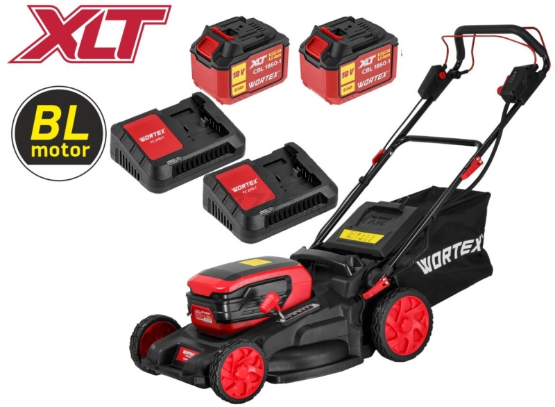Газонокосилка аккумуляторная WORTEX CLM 4536-4 XLT SET (2334161K1) - Фото 2