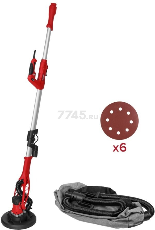 Шлифмашина для стен и потолков (жираф) WORTEX LX DG 2275 (2304169)