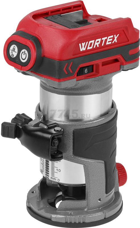 Фрезер кромочный аккумуляторный WORTEX CMM 1835-1 XLT SOLO (2322180) - Фото 2