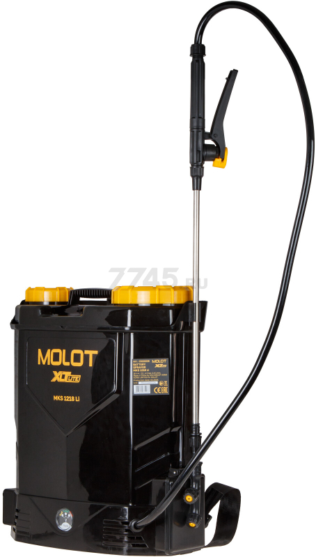 Опрыскиватель ранцевый аккумуляторный MOLOT MKS 1218 Li XLT Lite SET (2322209) - Фото 3