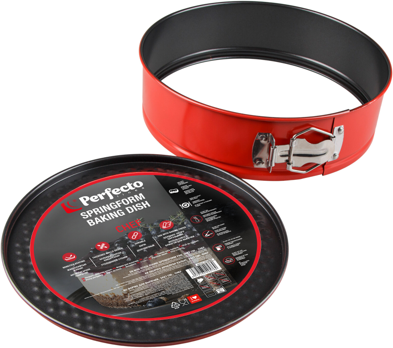 Форма для выпечки металлическая круглая 26х7 см PERFECTO LINEA Chef разъемная (16-260604) - Фото 2