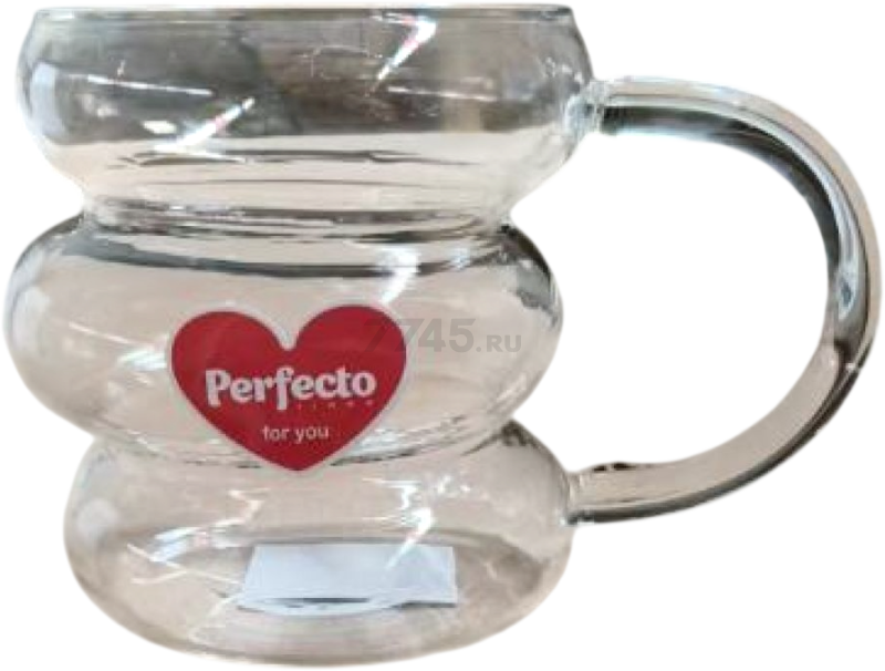 Кружка стеклянная PERFECTO LINEA Bubble 480 мл (30-990450)