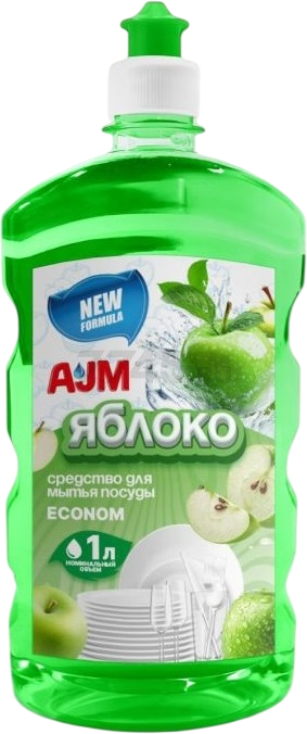 Средство для мытья посуды AJM Econom Яблоко 1 л (4815560000089)