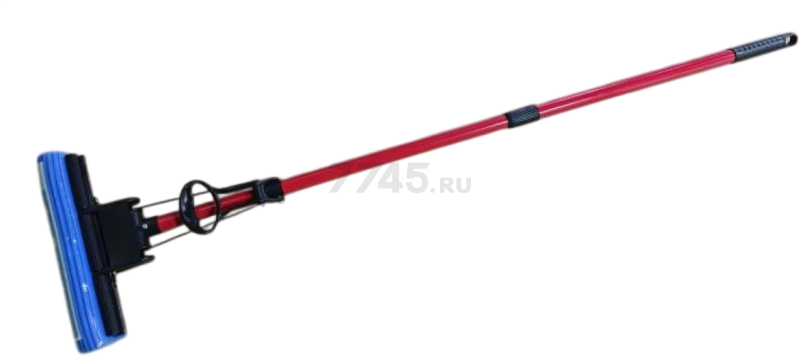 Швабра для пола PERFECTO LINEA отжимная красная (43-881255)