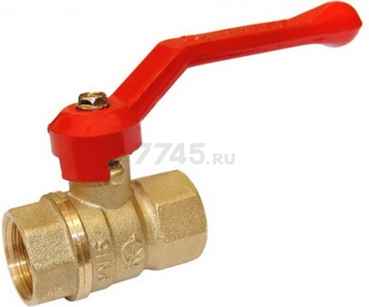 Кран шаровой 1/2" внутренняя резьба, ручка ЦВЕТЛИТ (ZW10040)