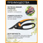 Секатор плоскостной FISKARS Fingerloop 111440 (1001534) - Фото 2