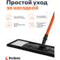 Швабра для пола PERFECTO LINEA Самба с насадкой из микрофибры черная (43-391010) - Фото 8