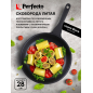 Сковорода алюминиевая 28 см PERFECTO LINEA Black Induction (55-281013)