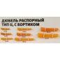 Дюбель распорный 12х71 мм тип U с бортиком STARFIX 250 штук (SM-44289-250) - Фото 3