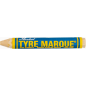 Маркер на основе твердой краски для шин MARKAL Tyre Marque желтый (51421)