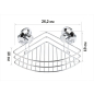 Полка для ванной PERFECTO LINEA Fix Lock (35-342240) - Фото 4