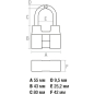 Замок навесной 55 мм STARTUL Master (ST9092-55) - Фото 6