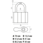 Замок навесной 80 мм STARTUL Master (ST9090-80) - Фото 6