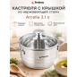 Кастрюля из нержавеющей стали 3,1 л PERFECTO LINEA Arcelia (50-120100)