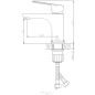 Смеситель для умывальника AV ENGINEERING AVBEL1-A360 (AVBEL1-A360-255) - Фото 2