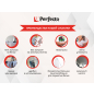 Сушилка для белья потолочная PERFECTO LINEA 1,7 м белая (36-002171) - Фото 7