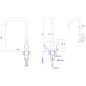 Смеситель для кухни AV ENGINEERING AVZAR4-B304GT (AVZAR4-B304GT-736) - Фото 10