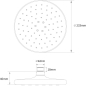 Верхний душ круглый AV ENGINEERING AVSSS-058 - Фото 3