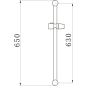 Душевая штанга AV ENGINEERING AVSSS-055 - Фото 2