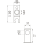 Душевая штанга AV ENGINEERING AVSSS-055 - Фото 3
