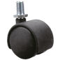 Колесо мебельное STARFIX d50 мм с резьбой черный (SMF-10523)