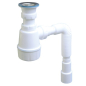 Сифон для кухни выпуск D70 гибкая труба 1 1/2"- 40/50 мм AV ENGINEERING (AVE129760)