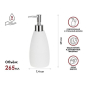 Дозатор для жидкого мыла PERFECTO LINEA Whitestone (35-105031) - Фото 8