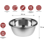 Миска из нержавеющей стали 22 см PERFECTO LINEA Chef (24-000220) - Фото 5