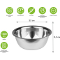 Миска из нержавеющей стали 22 см PERFECTO LINEA Starcook (24-100220) - Фото 5