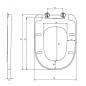 Сиденье для унитаза AV ENGINEERING Alca Plus белое (AVWHR205C) - Фото 2
