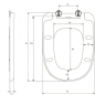 Сиденье для унитаза AV ENGINEERING Alca (AVWHR201C) - Фото 6