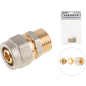 Ниппель латунный наружная 16(2.0)х1/2" AV ENGINEERING (AVE309004) - Фото 2