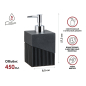 Дозатор для жидкого мыла PERFECTO LINEA Element черный (35-618103) - Фото 8