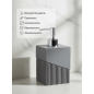Дозатор для жидкого мыла PERFECTO LINEA Element серый (35-618100) - Фото 5