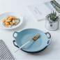 Блюдо керамическое круглое PERFECTO LINEA Asian 24х20,3х4,5 см голубой (17-102402) - Фото 3