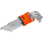 Набор ключей Torx T10H-T50H 9 предметов длинных PRO STARTUL (PRO-87109)
