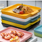 Блюдо керамическое квадратное PERFECTO LINEA Asian 24,5х21,5х2,3 см белый (17-124211) - Фото 3