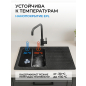 Мойка из искусственного камня AV ENGINEERING Art черный (AV770490ABKA) - Фото 5
