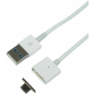 Кабель REXANT microUSB магнитный со съемным штекером 1 м белый (18-0011-9)